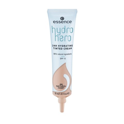 Nawilżający krem koloryzujący Essence Hydro Hero 05-natural ivory SPF 15 (30 ml)
