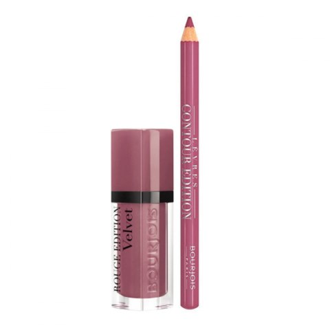 Zestaw Kosmetyków dla Kobiet Rouge Édition Velvet Bourjois (2 pcs) - 14 + contour lipliner #5