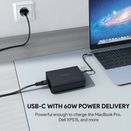 Ładowarka AUKEY POWER DELIVERY 3.0 PA-Y12 (USB, USB typ C; kolor czarny)