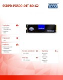 Dysk SSD PX500-G2 1TB M.2 PCIe 3x4 NVMe 2280