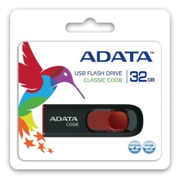 Pendrive DashDrive Classic C008 32GB USB2.0 czarno-czerwone