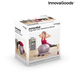 Piłka do jogi z pierścieniem stabilizującym i opaskami oporowymi Ashtanball InnovaGoods