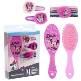 Akcesoria do Włosów Minnie Mouse Różowy (8 pcs)