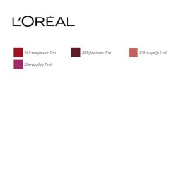 Błyszczyk do Ust Rouge Signature Metallics L'Oreal Make Up (7 ml) 7 ml - 204-voodoo (brązowo-czerwony) 7 ml