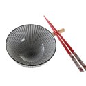 Zestaw do Sushi DKD Home Decor 30 x 21 x 7 cm Czarny Kamionka Orientalny (6 Części)