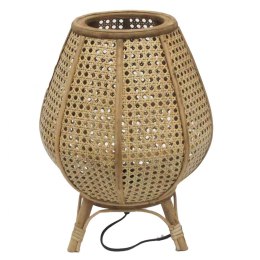 Lampa stołowa DKD Home Decor Brązowy Rattan 50 W (29 x 29 x 40 cm)