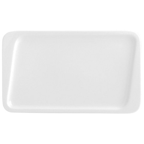 Płaski Talerz Quid Chef Biały Ceramika 30 x 18 cm (6 Sztuk) (Pack 6x)