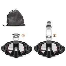 Okulary do Snorkelingu Czarny Silikon Dorosłych