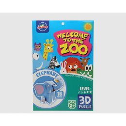 Puzzle 3D Zoo 27 x 18 cm 16 Części Słoń