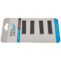 Spinki do Włosów Eurostil 24 Clips 50 mm Czarny (24 pcs)