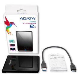 Dysk zewnętrzny HDD ADATA HV620S (2TB; 2.5"; USB 3.2; czarny)
