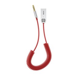 Adapter Baseus CABA01-09 (USB - Jack 3,5 mm ; kolor czerwony)