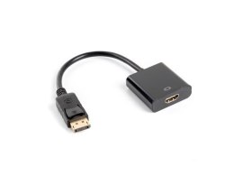 Adapter Lanberg AD-0009-BK (DisplayPort M - HDMI F; 0,10m; kolor czarny)