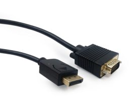 Kabel GEMBIRD CCP-DPM-VGAM-6 (D-Sub (VGA) M - DisplayPort M; 1,8m; kolor czarny)
