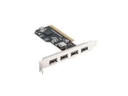 LANBERG KARTA PCI -> 4X USB 2.0 + 1X USB-A WEWNĘTRZNY PCI-US2-005