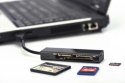 Czytnik kart Ednet 85240 (Zewnętrzny; CompactFlash, Memory Stick, MicroSD, MicroSDHC)