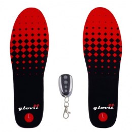Wkład ogrzewane do butów Glovii GW2L (41, 42, 43, 44, 45, 46; kolor czarno-czerwony)