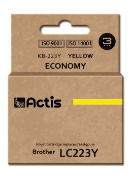 Actis KB-223Y Tusz (zamiennik Brother LC223Y; Standard; 10 ml; żółty)
