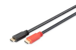 Kabel ze wzmacniaczem Assmann AK-330105-200-S (HDMI M - HDMI M; 20m; kolor czarny)