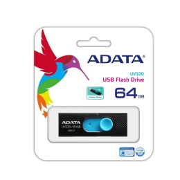 ADATA FLASHDRIVE UV320 64GB USB3.1 Black-Blue