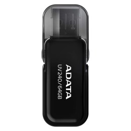 Pendrive ADATA UV240 AUV240-64G-RBK (64GB; USB 2.0; kolor czarny)