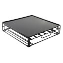 Organizer na kapsułki kawy DKD Home Decor 28,7 x 32 x 7 cm Czarny Metal