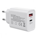 Ładowarka sieciowa 20W QC 3.0 PD MCE485W