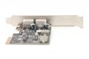 Kontroler USB 3.0 PCIe, 2x USB 3.0, Low Profile, Chipset UPD720202