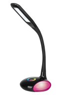 Nowoczesna lampka na biurko wielokolorowa RGB LED Activejet VENUS RGB czarna z funkcją oświetlenia nocnego