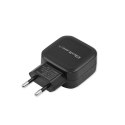 Ładowarka sieciowa 17W | 5V | 3.4A | 2xUSB + kabel USB typC