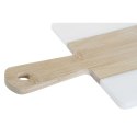 Deska do krojenia DKD Home Decor Biały Naturalny Bambus Marmur Plastikowy Prostokątny 38 x 18 x 1 cm