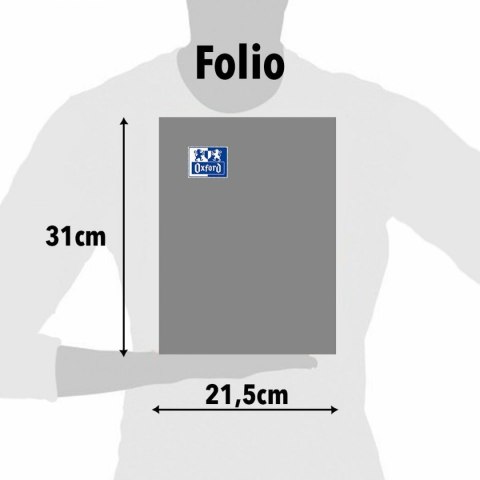 Notatnik Oxford Wielokolorowy Arkusz 80 Kartki 21,5 x 31,5 cm 5 Części