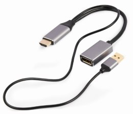 Adapter HDMI do DP 4K 60Hz USB-A powered