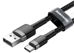 BASEUS CABLE USB DO USB-C CAFULE 3A 0.5M, SZARY