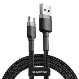 Kabel Baseus cafule CAMKLF-BG1 (USB M - Micro USB M; 1m; kolor szaro-czarny)