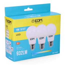 Zestaw 3 żarówek LED EDM 98207 F 60 W 10 W E27 810 Lm 932 Lm Ø 6 x 10,8 cm (6400 K)