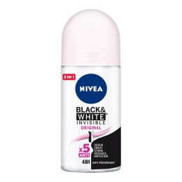 Dezodorant Roll-On Black & White Invisible Original Nivea (50 ml)