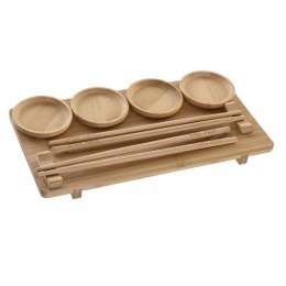 Zestaw do Sushi DKD Home Decor 24 x 0,5 x 0,5 cm Naturalny Orientalny