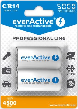 Zestaw akumulatorków everActive EVHRL14-5000 (5000mAh ; Ni-MH)