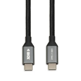 Kabel IBOX IKUMTC31G2 (USB typu C - USB typu C ; 1m; kolor czarny)