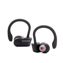 Słuchawki bezprzewodowe SAVIO TWS-03 (bluetooth; bezprzewodowe, Bluetooth; z wbudowanym mikrofonem; kolor czarny