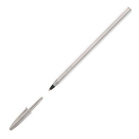 Długopis z płynnym atramentem Bic 921339 Czarny Srebrzysty 0,32 mm (20 Części)