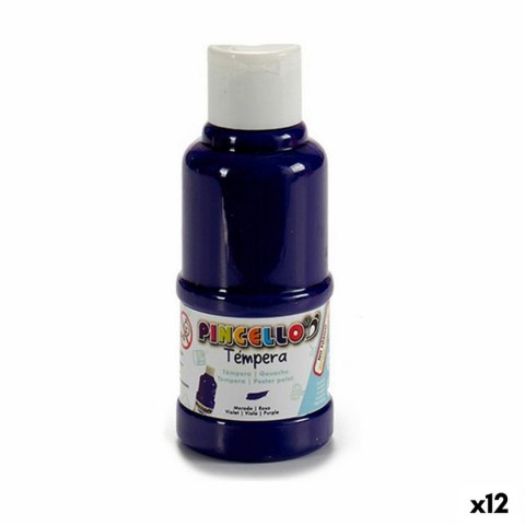 Tempera Pincello Fioletowy 120 ml (12 Sztuk)