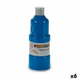 Tempera Neon Niebieski 400 ml (6 Sztuk)