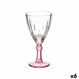 Kieliszek do wina Szkło Różowy 6 Sztuk (275 ml)