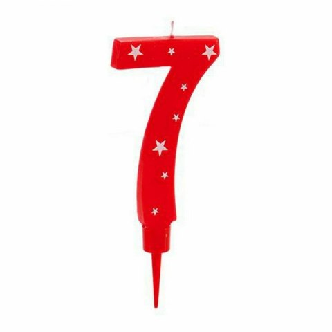 Świeca Urodziny Cyfry 7 (12 Sztuk)