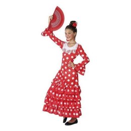 Kostium dla Dzieci Andaluzyjka Czerwony - 5-6 lat