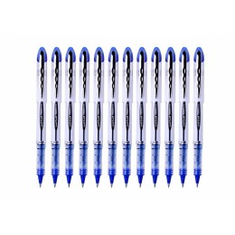 Długopis z płynnym atramentem Uni-Ball Vision Elite 0.8 Niebieski 0,6 mm (12 Części)