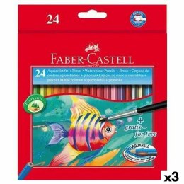 Kolorowe kredki akwarelowe Faber-Castell Wielokolorowy (3 Sztuk)