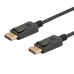 Kabel SAVIO CL-85 (DisplayPort M - DisplayPort M; 1,8m; kolor czarny)